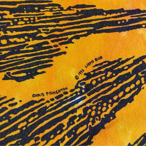 1992 Liquid Blue Sun & Moon Chris Pemberton AOP Tee Shirt - Picture 3 of 5